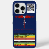 JML Communications Tower Logo & RSRP Signal Streng Case-Mate iPhoneケース (裏面)