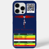 JML Communications Tower Logo & RSRP Signal Streng Case-Mate iPhoneケース (裏面)