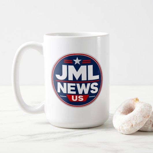 JML News US ロゴ コーヒーマグカップ (ドーナツ)