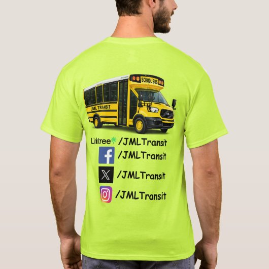 JML Transit Logo Worker Tシャツ (裏面)