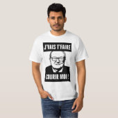JMLP - Jean Marie Le Pen - "j'vais t'faire courir  Tシャツ (正面フル)