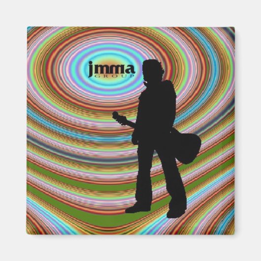 JMMA磁サイケデリック石 マグネット (正面)