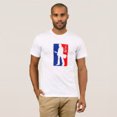 JMMA NBAの連続のシルエット Tシャツ (正面フル)