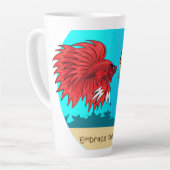 JMonとThiruラテ杯 カフェラテマグ (左アングル)