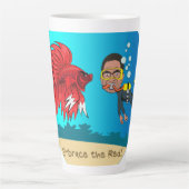 JMonとThiruラテ杯 カフェラテマグ (正面)