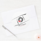 JMP写真のステッカーラウンド ラウンドシール (封筒)