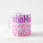 JMTのコーヒー・マグ-ピンク コーヒーマグカップ (正面左)