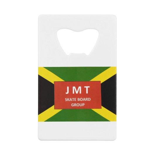 JMTスケートボードグループマーチ クレジットカード栓抜き (正面)