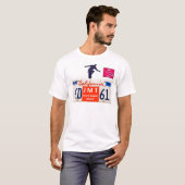 JMT スケートボード USA Tシャツ (正面フル)