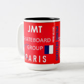 JMT パリ マグカップ ツートーン マグ、450ml (正面左)