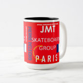 JMT パリ マグカップ ツートーン マグ、450ml (正面右)