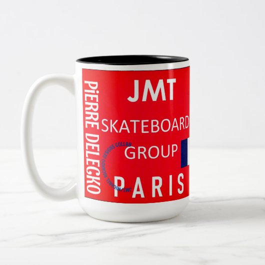 JMT パリ マグカップ ツートーン マグ、450ml (左)