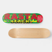 JMT ブラジル ラスタ ビーチ 7 3/4" スケートボードデッキ (横)