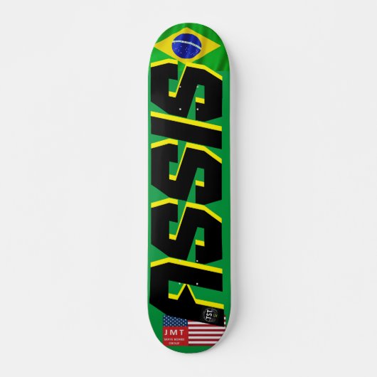 JMT BRAZIL ASSIS PRO 7 3/4" スケートボードデッキ (正面)