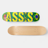 JMT BRAZIL ASSIS PRO 7 3/4" スケートボードデッキ (横)