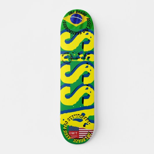 JMT BRAZIL ASSIS PRO 7 3/4" スケートボードデッキ (正面)