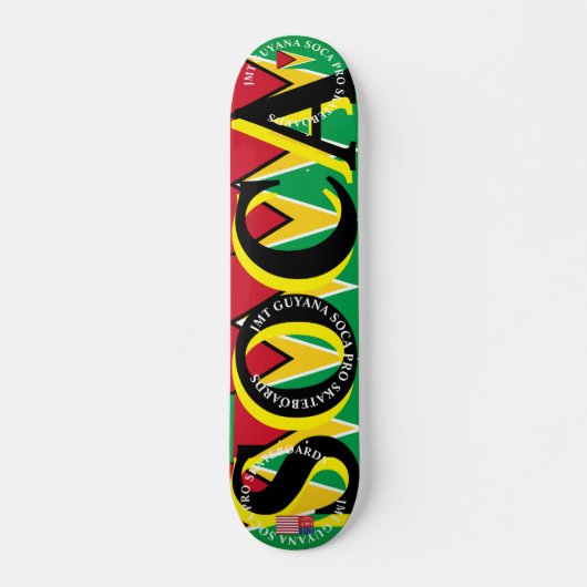 JMT GUYANA SOCA 7 3/4" スケートボードデッキ (正面)