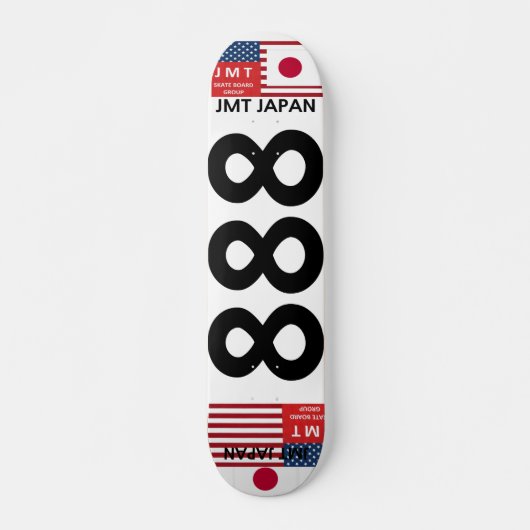 JMT JAPAN 888 7 3/4" スケートボードデッキ (正面)
