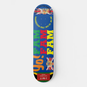 JMT UK YO FAM .8 1/4"スケートボードデッキ スケートボード