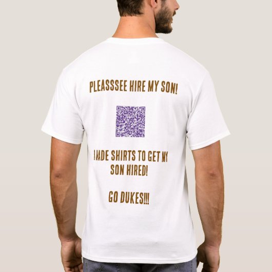 JMU Parent Son Shirt Tシャツ (裏面)