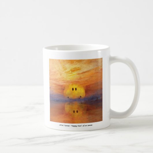 jmwのターナーの幸せな顔のコーヒー・マグ コーヒーマグカップ (右)