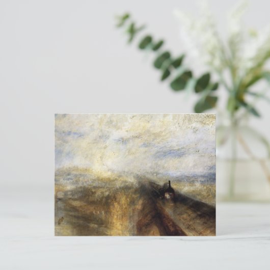 JMWターナーによる雨の蒸気と速度 ポストカード (スタンド正面)