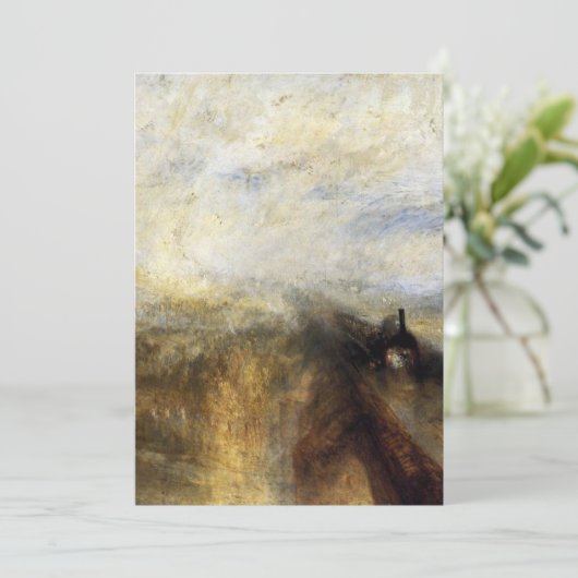 JMWターナーによる雨の蒸気と速度 招待状 (スタンド正面)