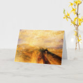 JMWターナー雨蒸気とスピードグリーティングカード カード (黄色い花)
