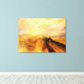 JMWターナー雨蒸気とスピード キャンバスプリント (インサイチュ (ウッドフロア))