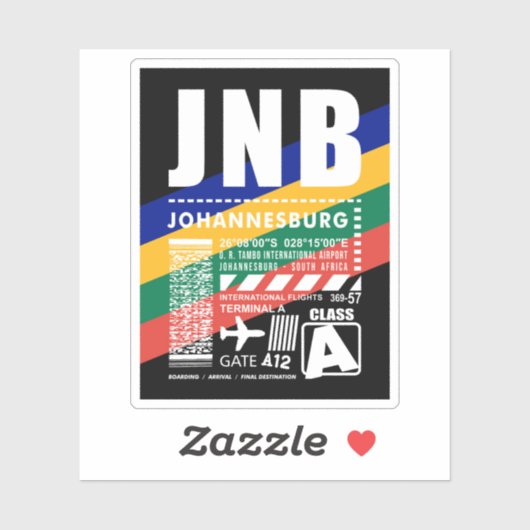 JNBヨハネスバーグ空港 シール (シート)