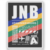 JNBヨハネスバーグ空港 シール (正面)
