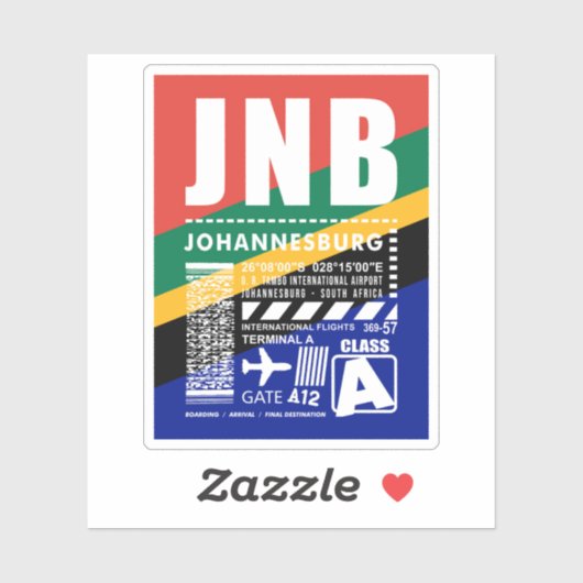 JNBヨハネスバーグ空港 シール (シート)