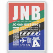 JNBヨハネスバーグ空港 シール (正面)
