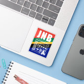 JNBヨハネスバーグ空港 シール (ノートパソコンとiPhone)