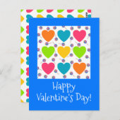 Jo画像による子供用バレンタイン葉書 ポストカード (正面/裏面)