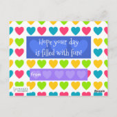 Jo画像による子供用バレンタイン葉書 ポストカード (裏面)