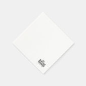 Jo 1:9聖書の聖句デザイン – 強く、勇気ある スタンダードカクテルナプキン (角)