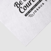 Jo 1:9聖書の聖句デザイン – 強く、勇気ある 薄葉紙 (詳細)