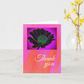 Jo Imagesが折りコンテンポラリー畳んだカードに感謝 カード (黄色い花)