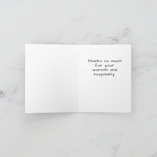 Jo Imagesによるカボチャとアクア抽象芸術に感謝 サンキューカード (内部)