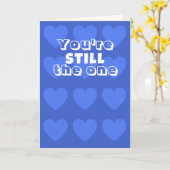 Jo Imagesによるブルーハート付きバレンタインのデイカード カード (黄色い花)