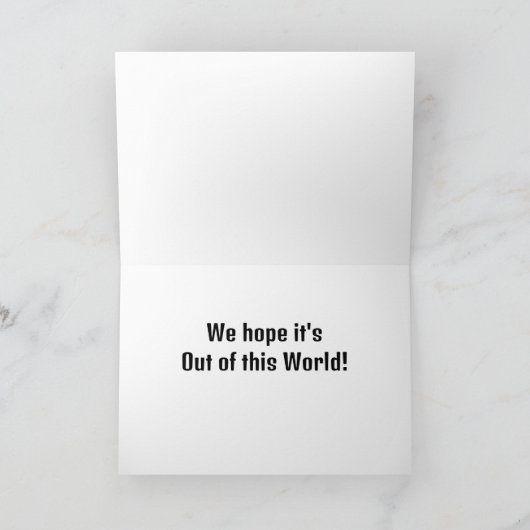 Jo Imagesによる可愛いエイリアンカード付き誕生日 カード (内部)