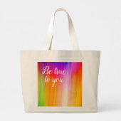 Jo Images社のTrue Tote Bagを自分の身に着ける ラージトートバッグ (裏面)