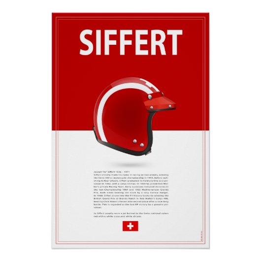 Jo Siffert Helmet ポスター (正面)