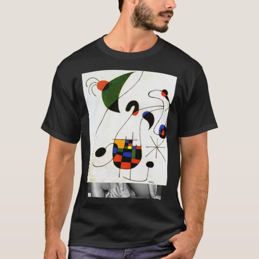 Joan Miro "Melancholic Singer &quot；ポスター Tシャツ (正面)