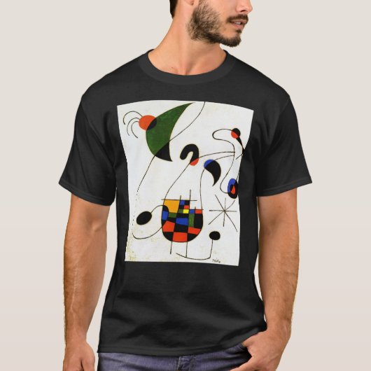 Joan Miro "Melancholic Singer &quot；ポスター Tシャツ (正面)