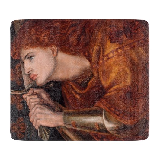 Joan of Arc (ポートレート) (by Dante Gabriel Rossetti) カッティングボード (正面)