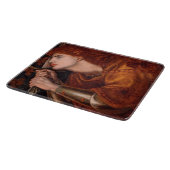 Joan of Arc (ポートレート) (by Dante Gabriel Rossetti) カッティングボード (角)