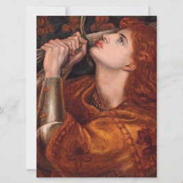 Joan of Arc (ポートレート) (by Dante Gabriel Rossetti) カード