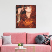 Joan of Arc (ポートレート) (by Dante Gabriel Rossetti) キャンバスプリント (インサイチュ (リビング))